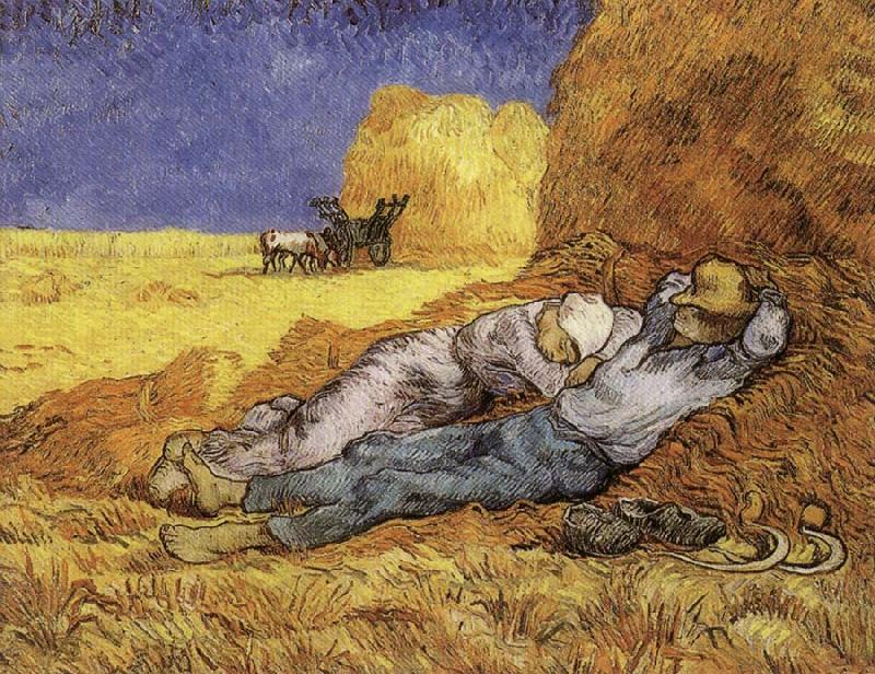 Vincent Van Gogh The Siesta oil painting picture
